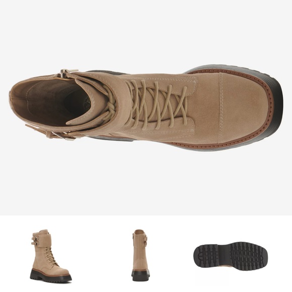 Vince Camuto  Monchia Double Buckle Combat Boot - Picture 5 of 5